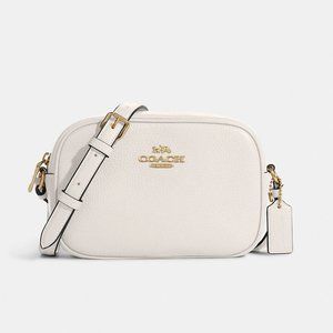 Coach Mini Jamie Leather Camera Bag Chalk